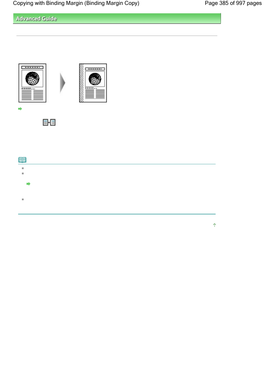 Copying with binding margin (binding margin copy) | Canon mx860 User Manual | Page 385 / 997