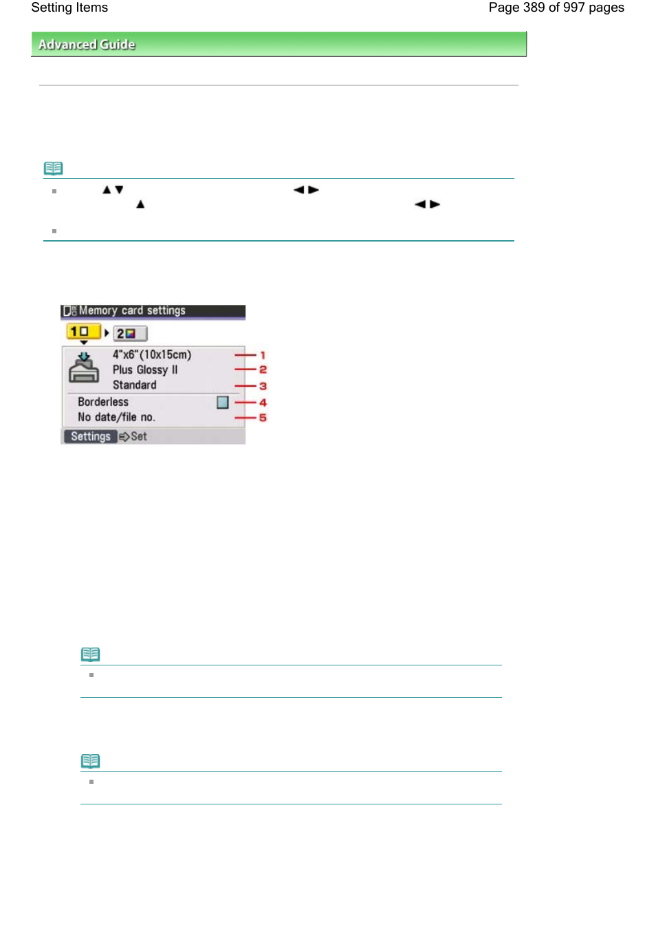 Setting items | Canon mx860 User Manual | Page 389 / 997