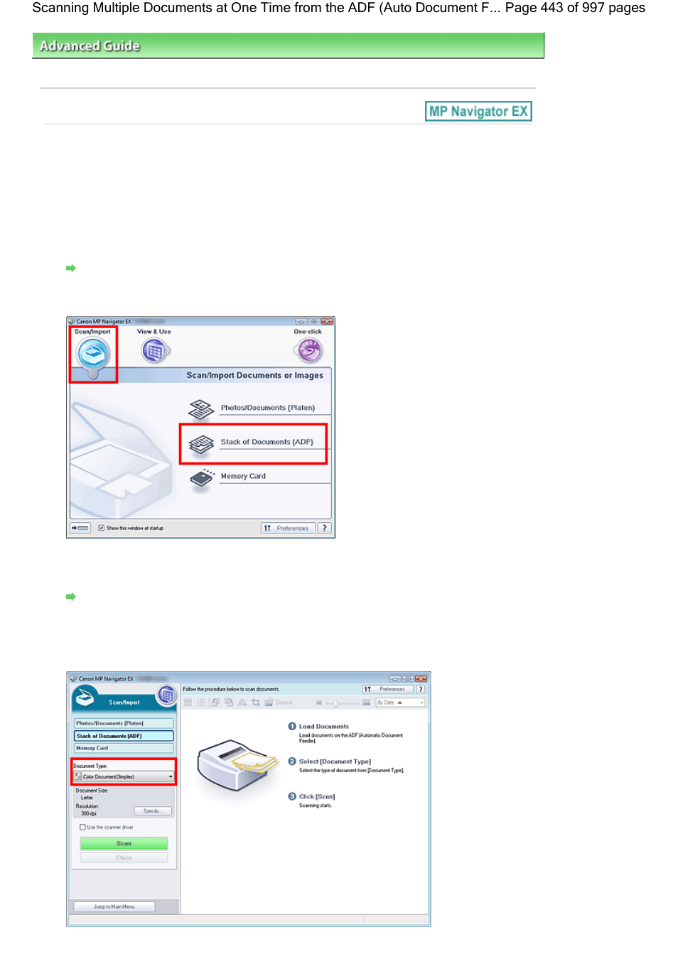 Document feeder) | Canon mx860 User Manual | Page 443 / 997