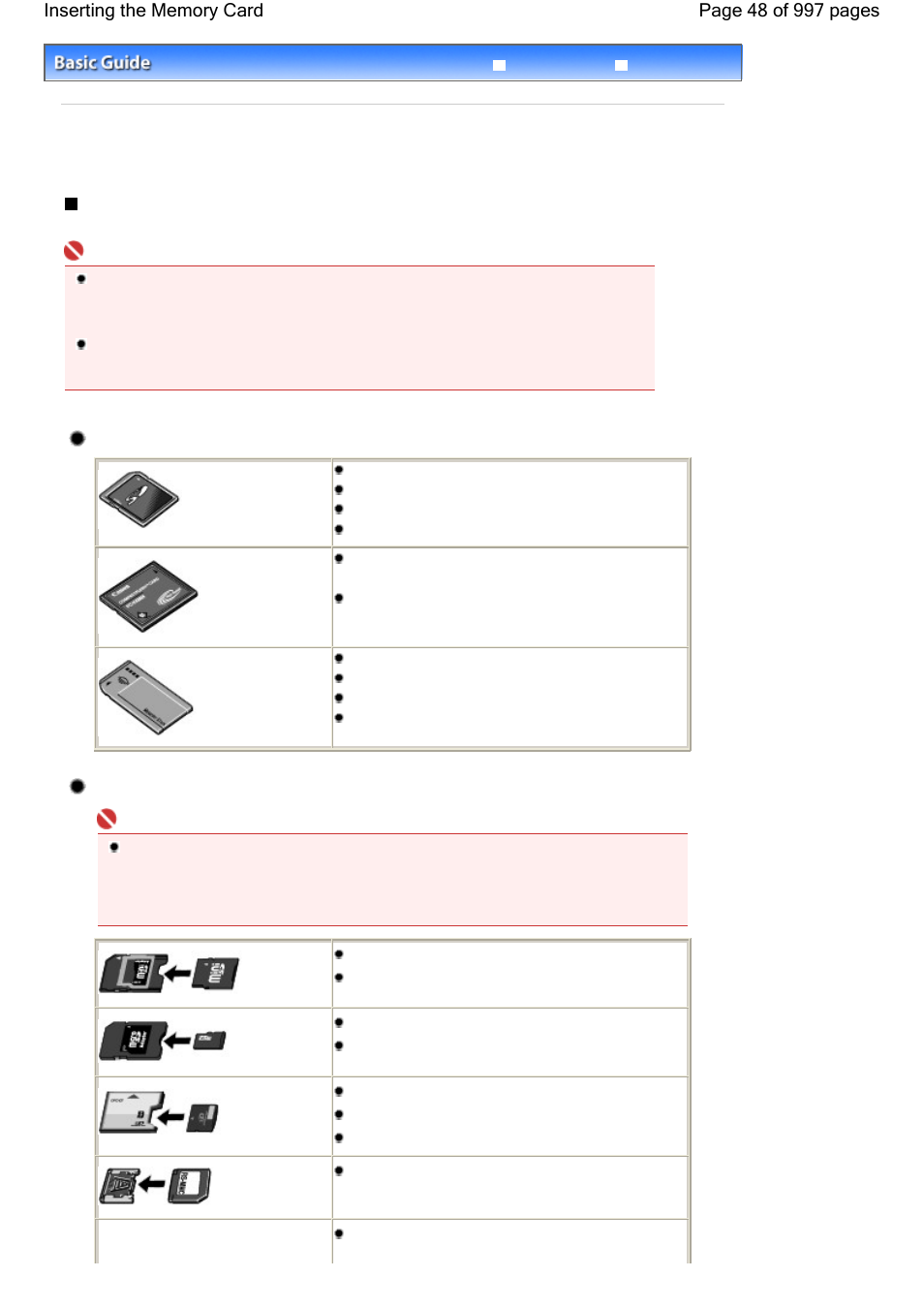Important | Canon mx860 User Manual | Page 48 / 997