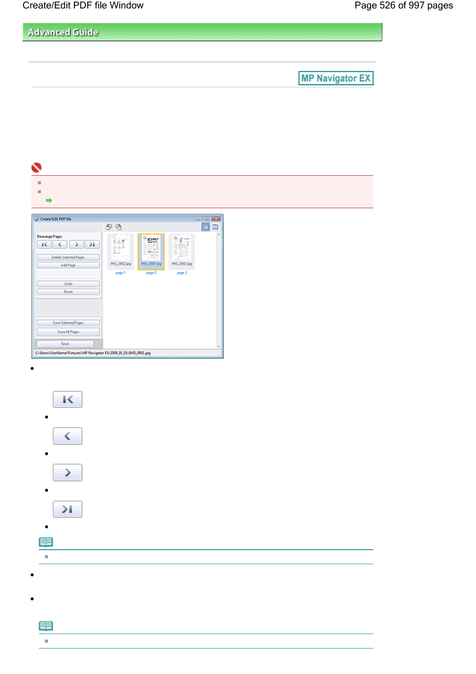 Create/edit pdf file window | Canon mx860 User Manual | Page 526 / 997