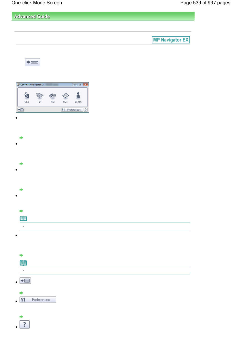 One-click mode screen | Canon mx860 User Manual | Page 539 / 997