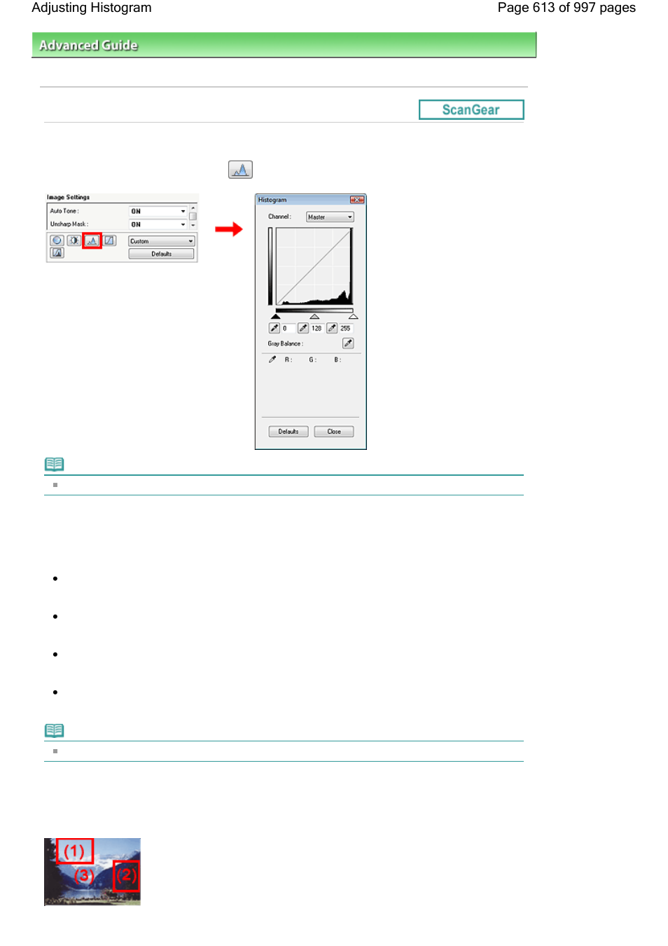 Adjusting histogram | Canon mx860 User Manual | Page 613 / 997