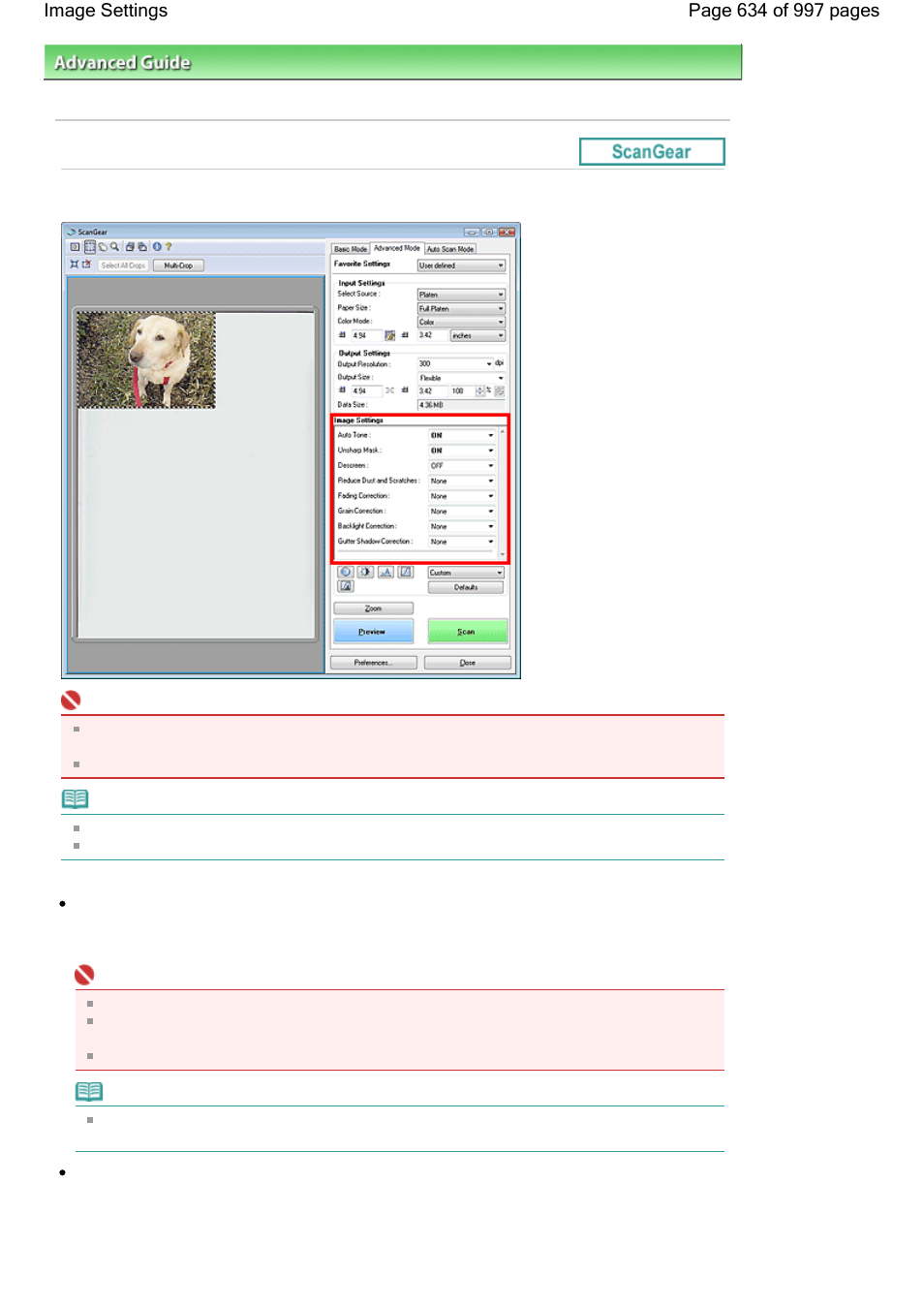 Image settings | Canon mx860 User Manual | Page 634 / 997