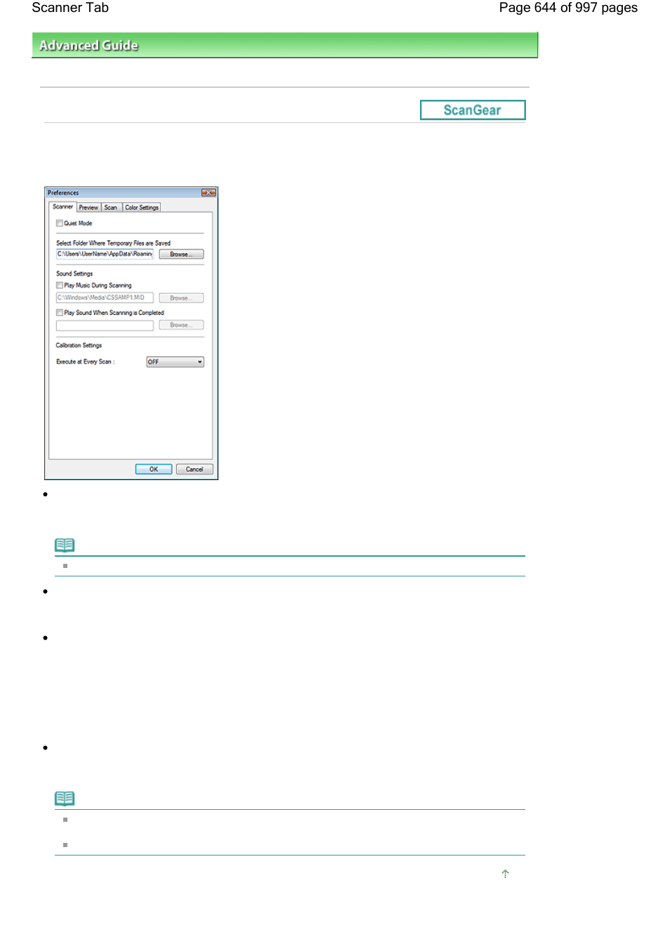 Scanner tab | Canon mx860 User Manual | Page 644 / 997