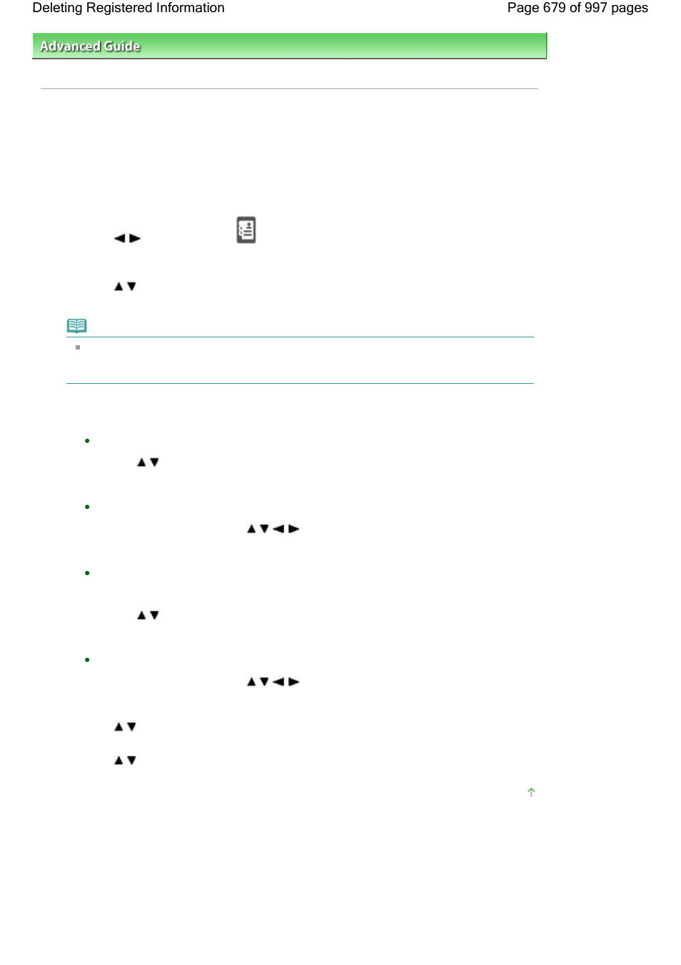 Deleting registered information | Canon mx860 User Manual | Page 679 / 997