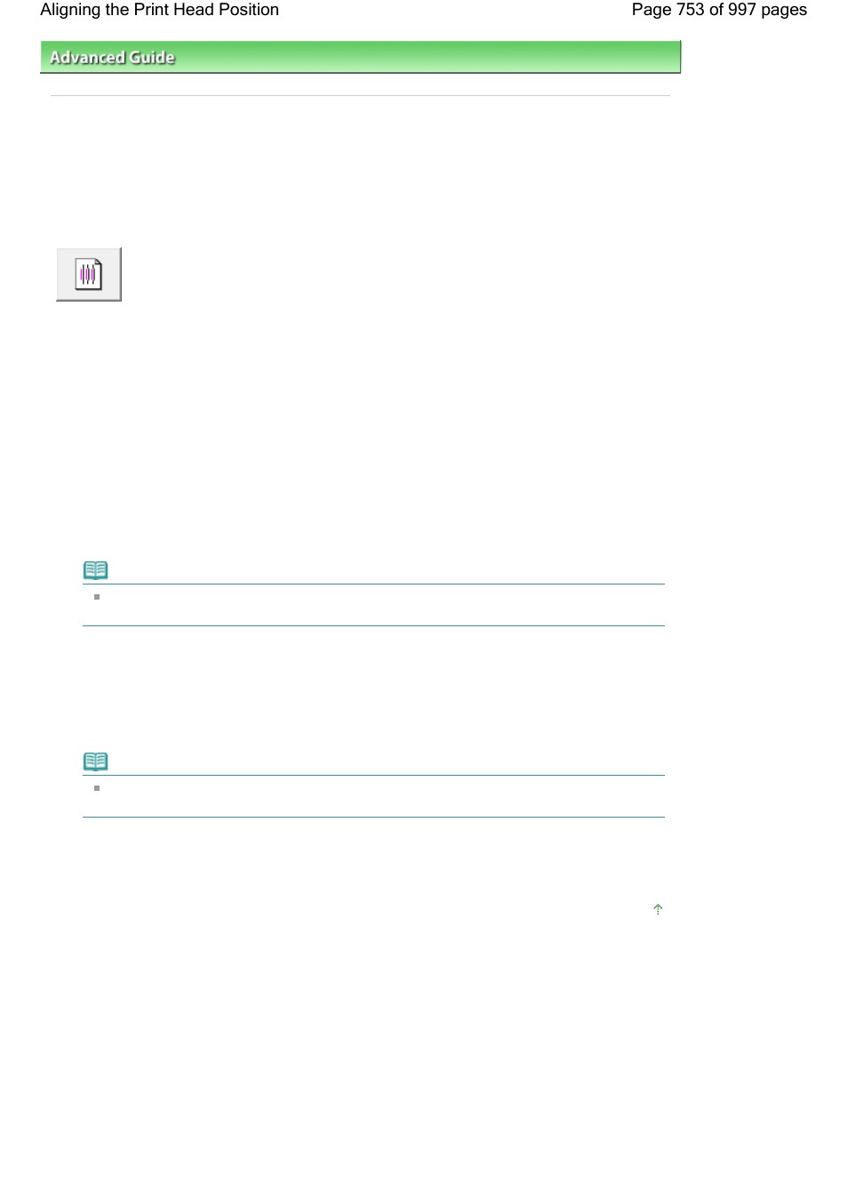 Aligning the print head position | Canon mx860 User Manual | Page 753 / 997