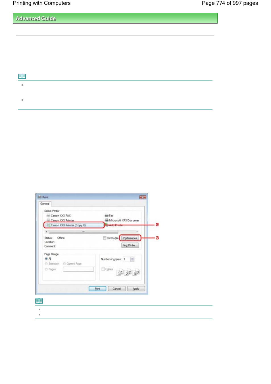 Printing with computers | Canon mx860 User Manual | Page 774 / 997