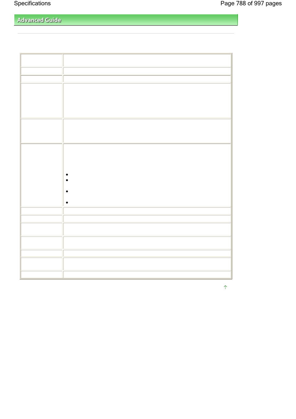 Specifications | Canon mx860 User Manual | Page 788 / 997
