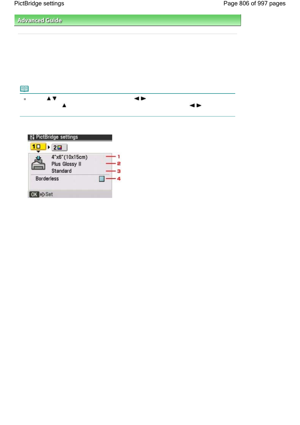 Pictbridge settings | Canon mx860 User Manual | Page 806 / 997