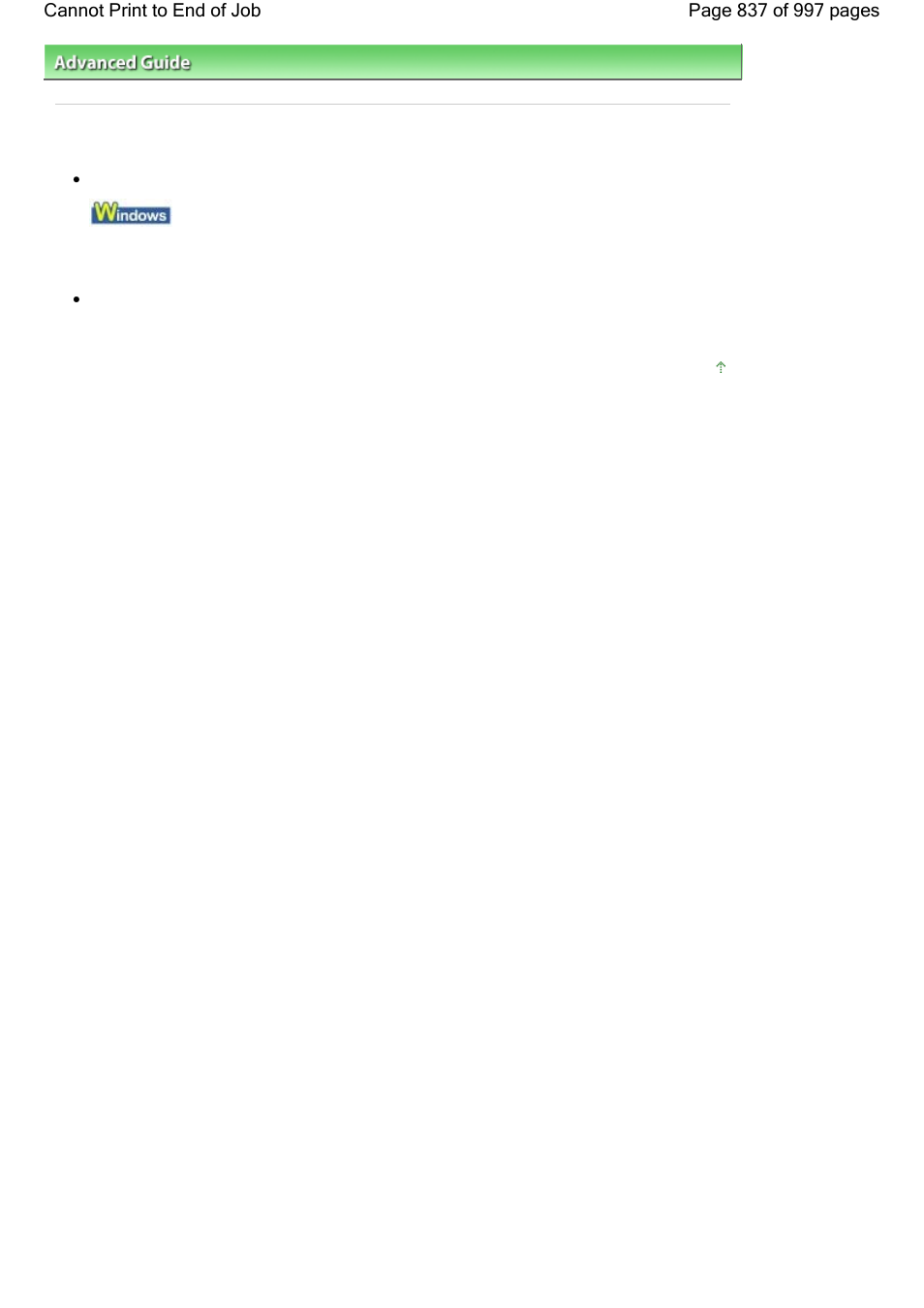 Cannot print to end of job | Canon mx860 User Manual | Page 837 / 997