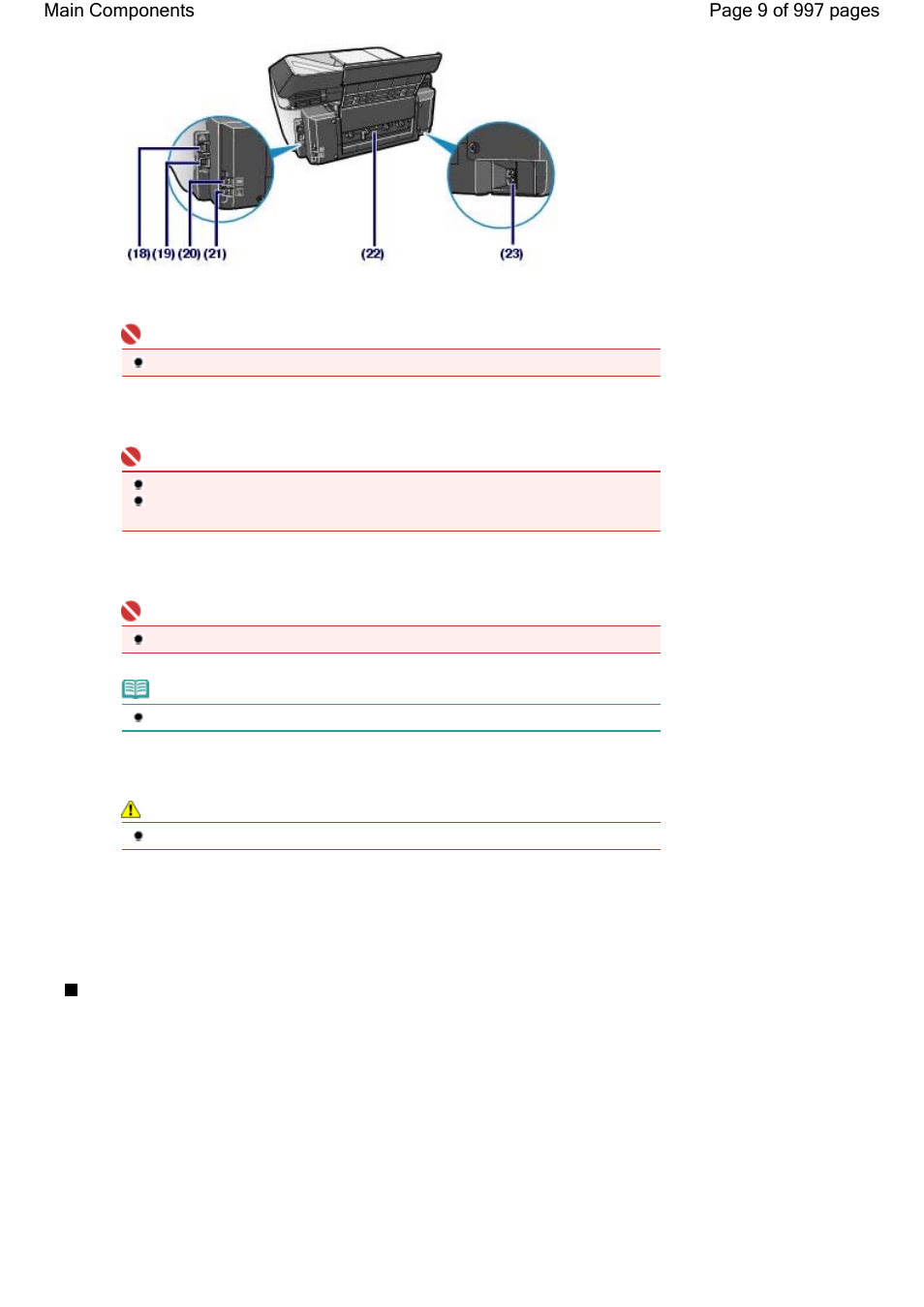 Inside view | Canon mx860 User Manual | Page 9 / 997
