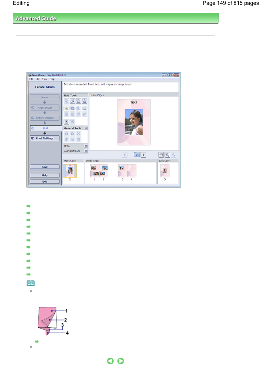 Editing | Canon mp620 User Manual | Page 149 / 815