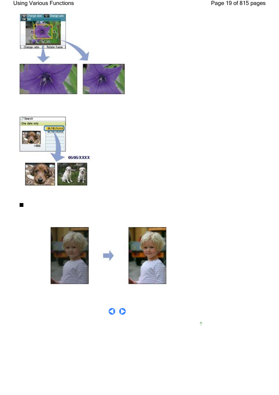 Correcting images | Canon mp620 User Manual | Page 19 / 815