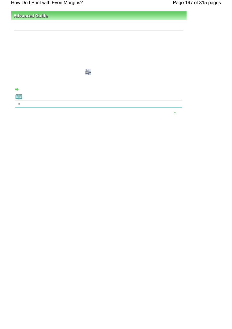How do i print with even margins | Canon mp620 User Manual | Page 197 / 815