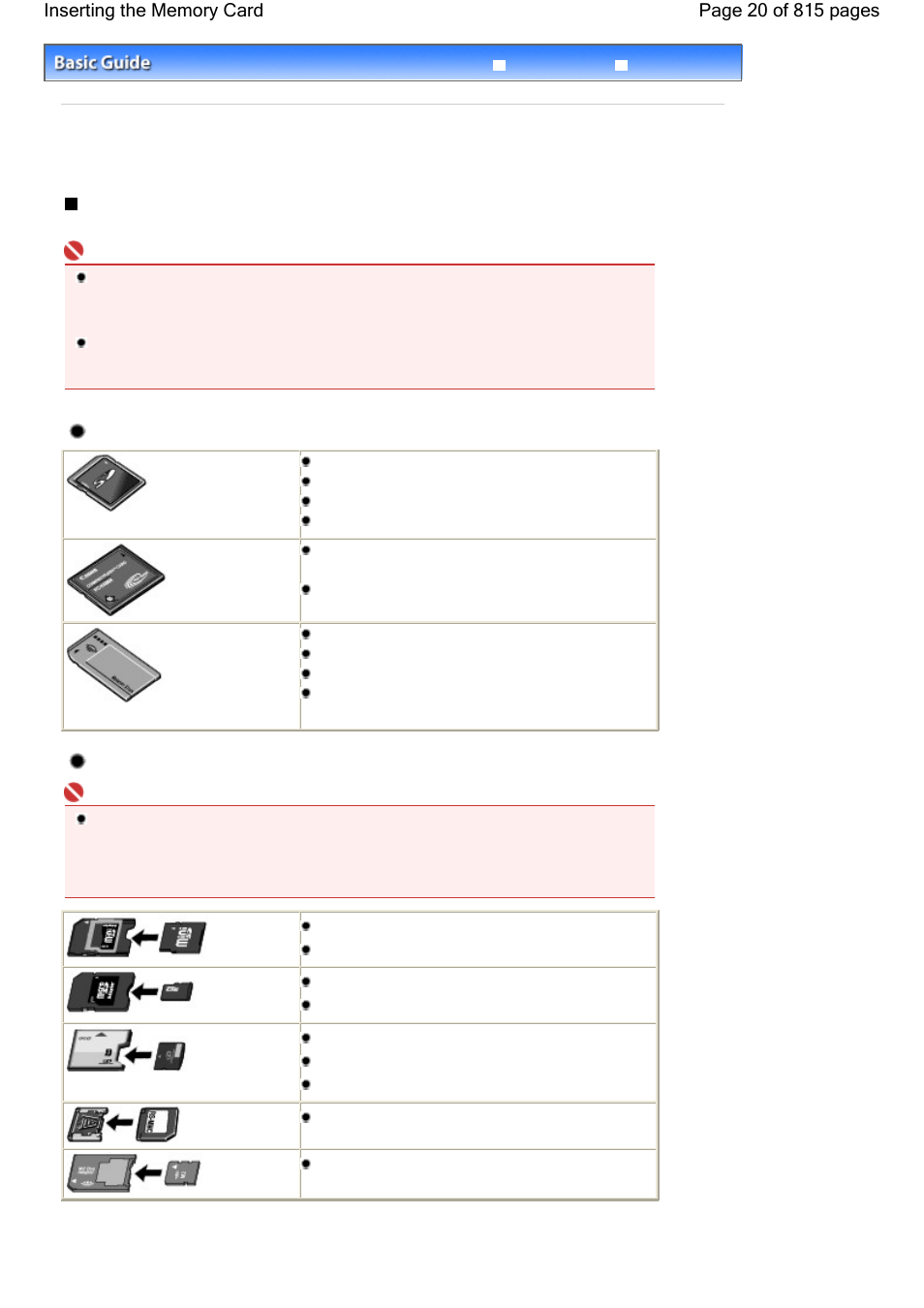 Canon mp620 User Manual | Page 20 / 815
