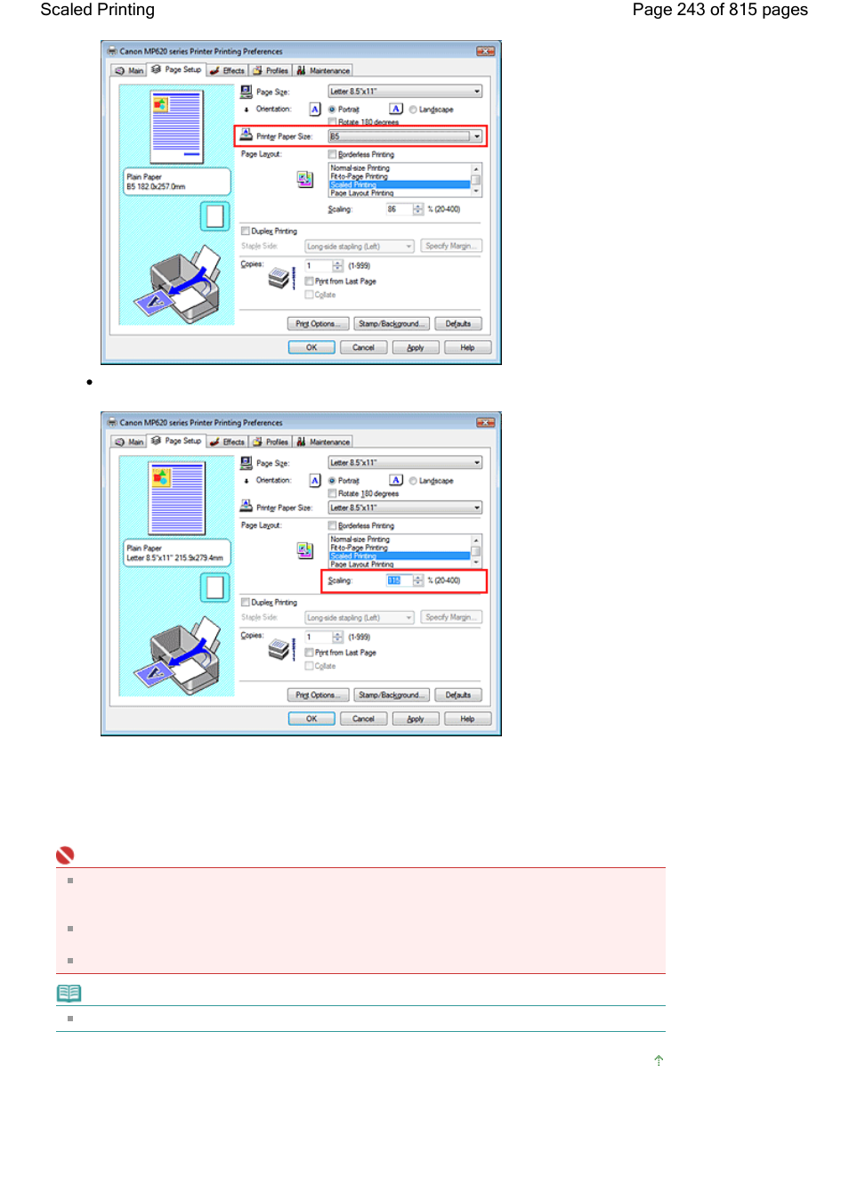 Canon mp620 User Manual | Page 243 / 815