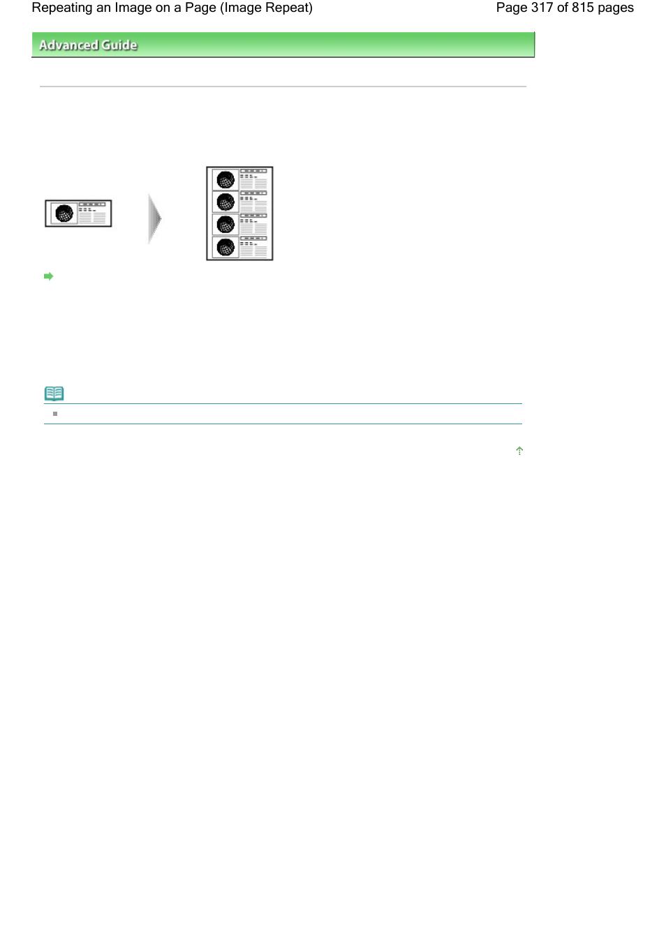 Repeating an image on a page (image repeat) | Canon mp620 User Manual | Page 317 / 815