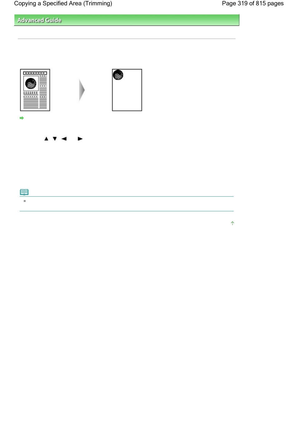 Copying a specified area (trimming) | Canon mp620 User Manual | Page 319 / 815