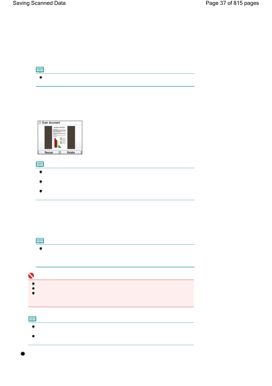 Deleting the scanned data | Canon mp620 User Manual | Page 37 / 815