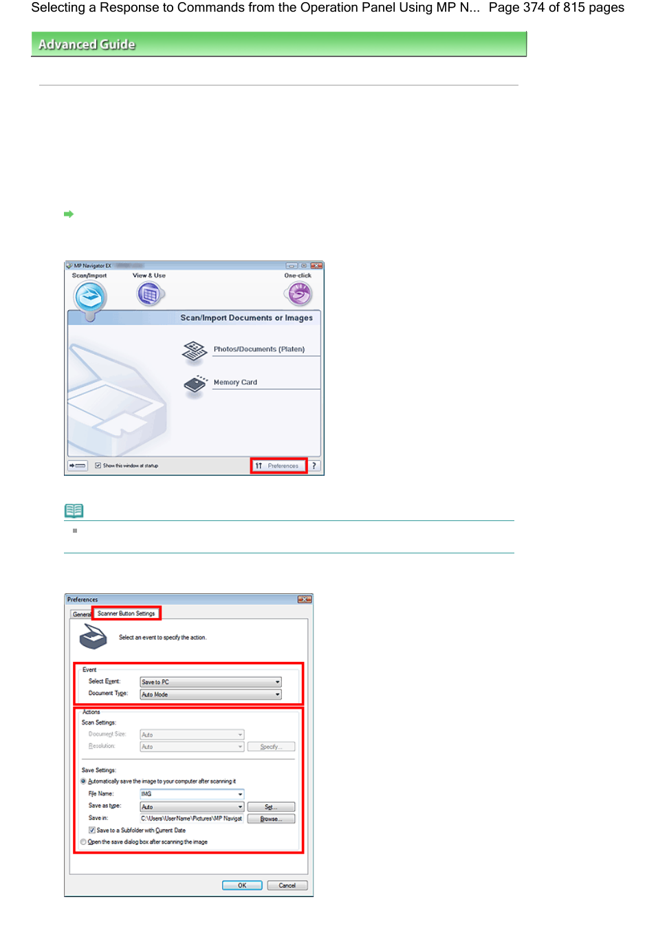 Using mp navigator ex | Canon mp620 User Manual | Page 374 / 815