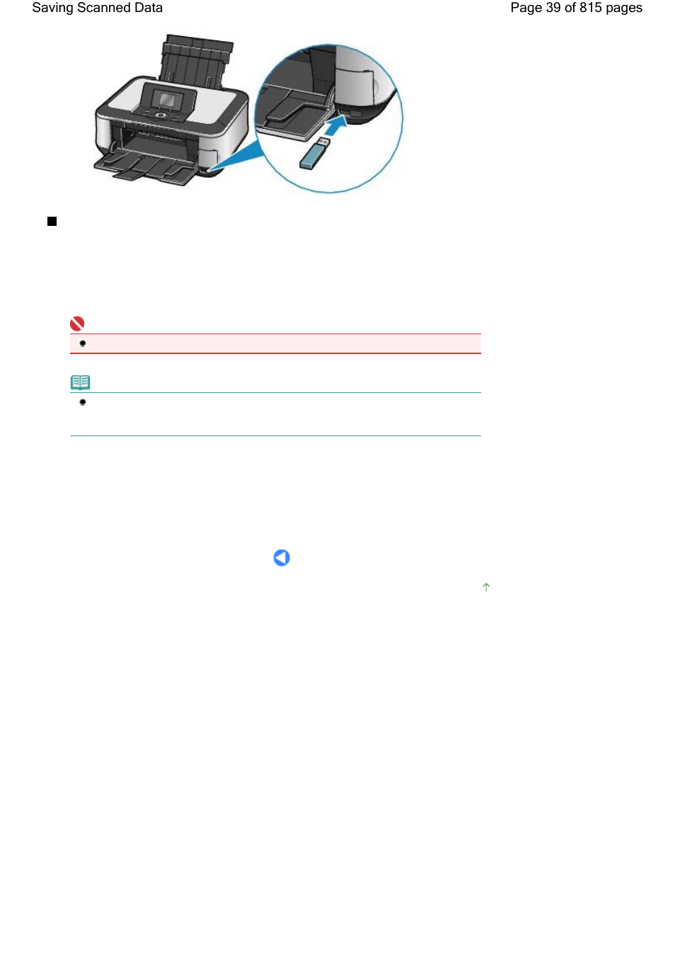 Removing the usb flash drive | Canon mp620 User Manual | Page 39 / 815