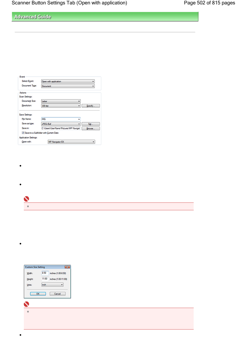 Canon mp620 User Manual | Page 502 / 815