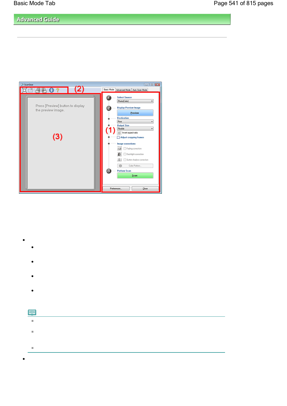 Basic mode tab | Canon mp620 User Manual | Page 541 / 815