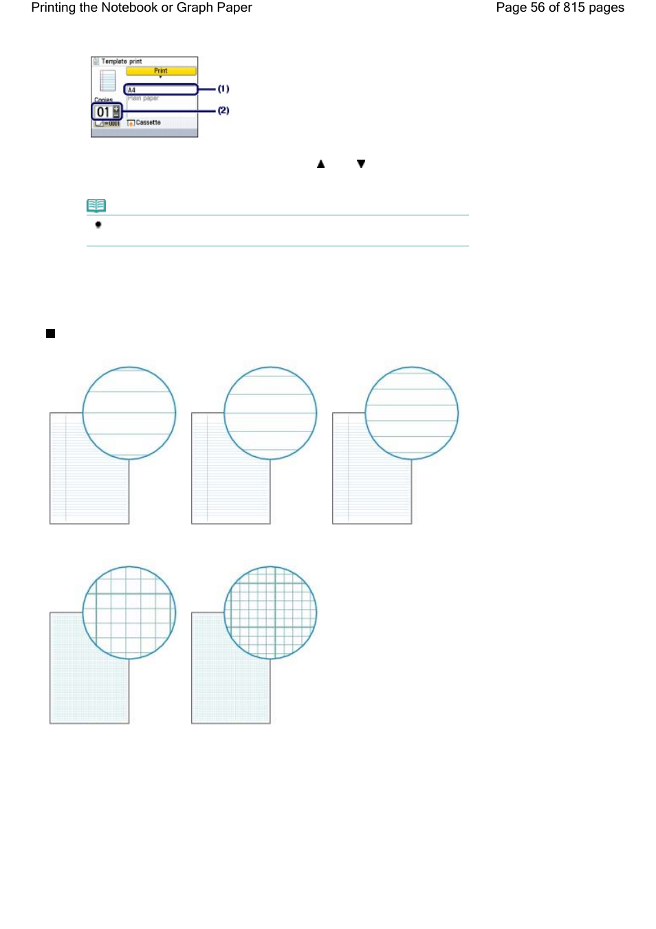 Printing the various template forms | Canon mp620 User Manual | Page 56 / 815