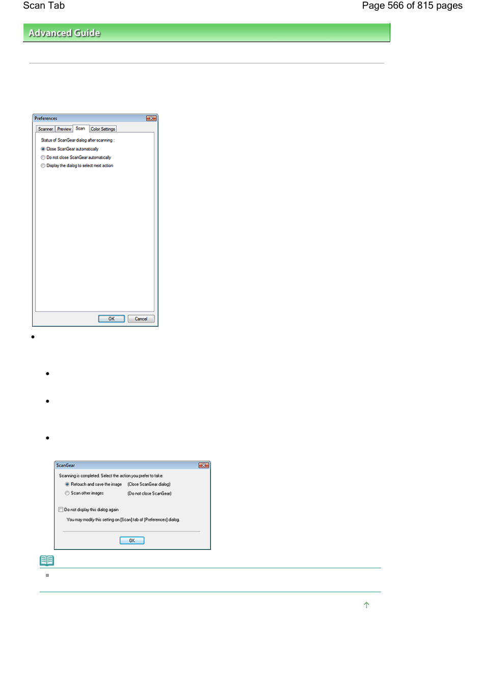 Scan tab | Canon mp620 User Manual | Page 566 / 815