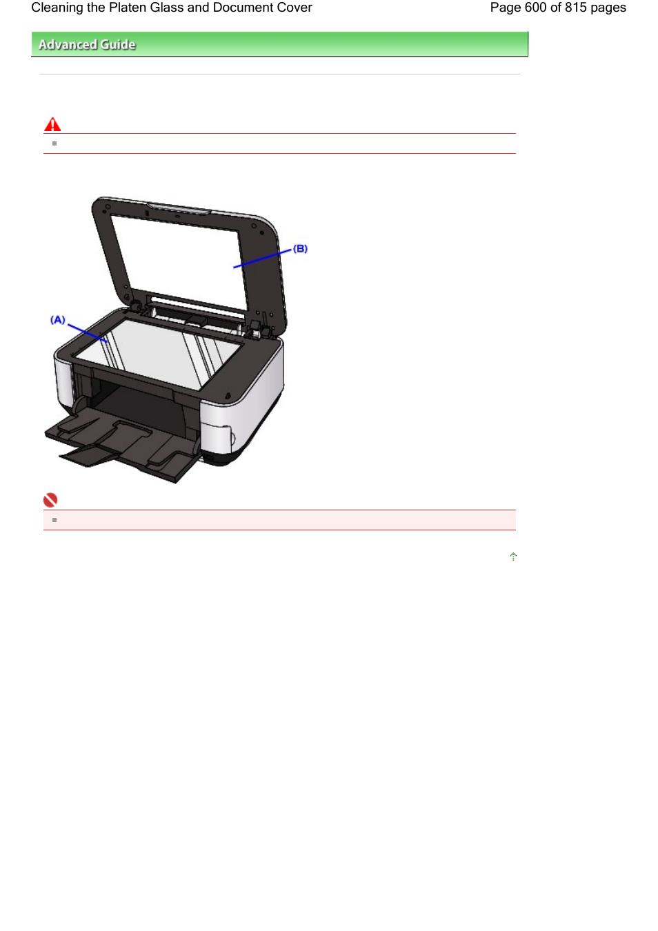 Cleaning the platen glass and document cover | Canon mp620 User Manual | Page 600 / 815