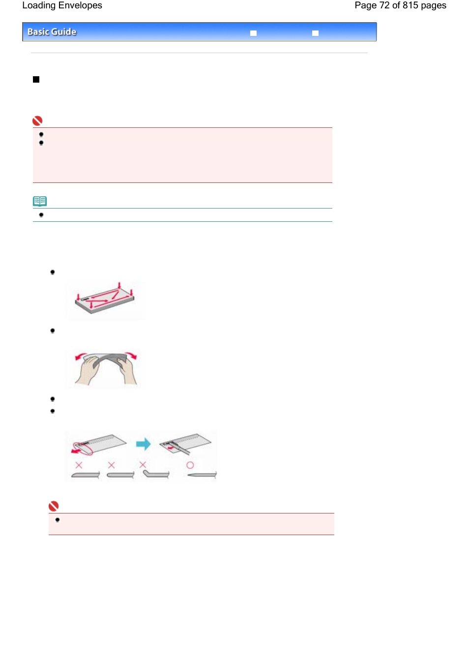 Loading envelopes | Canon mp620 User Manual | Page 72 / 815