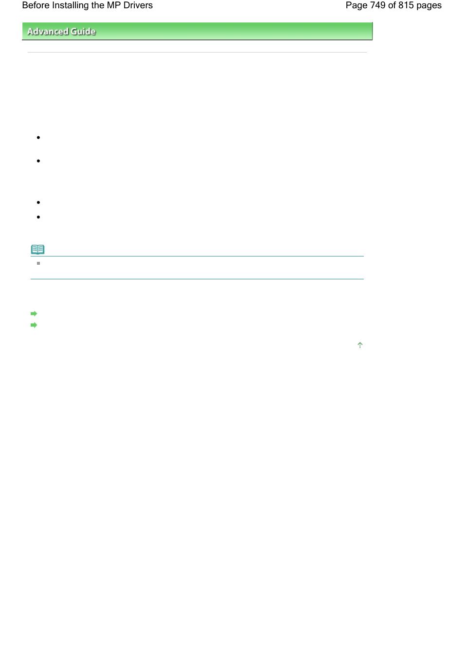 Before installing the mp drivers | Canon mp620 User Manual | Page 749 / 815