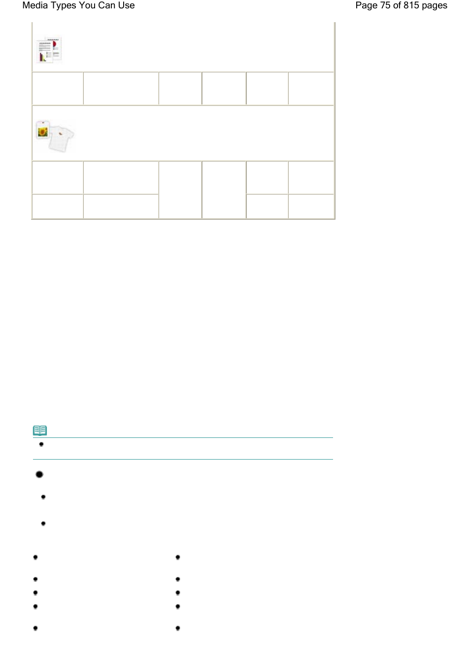 Page sizes, Standard sizes | Canon mp620 User Manual | Page 75 / 815