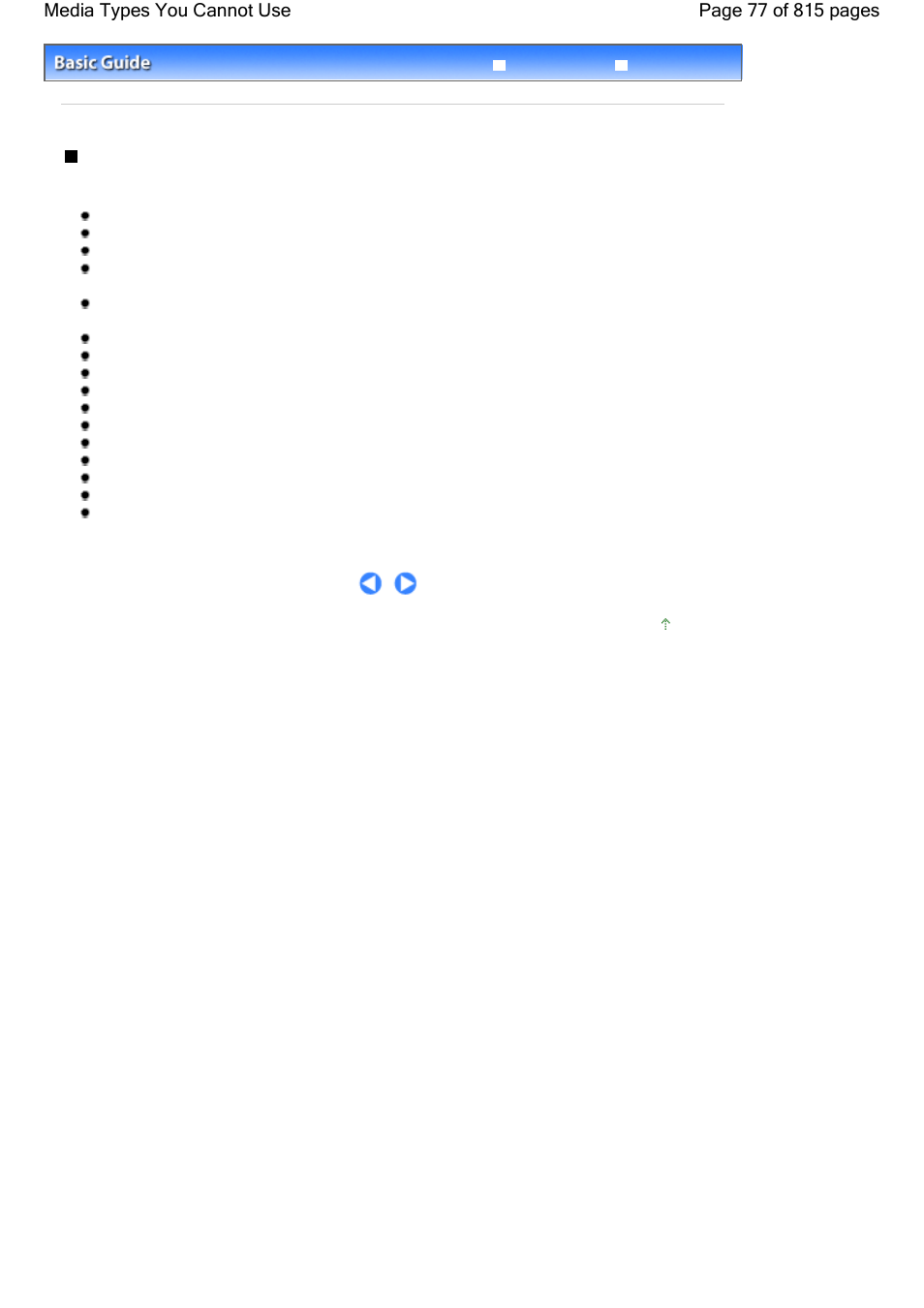 Media types you cannot use | Canon mp620 User Manual | Page 77 / 815
