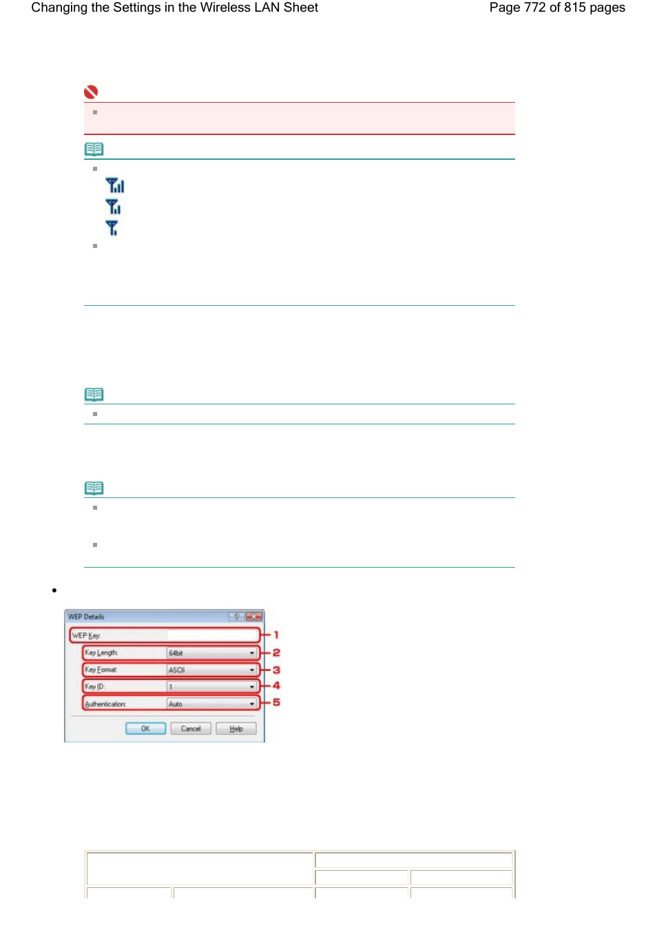 Wep details dialog box | Canon mp620 User Manual | Page 772 / 815