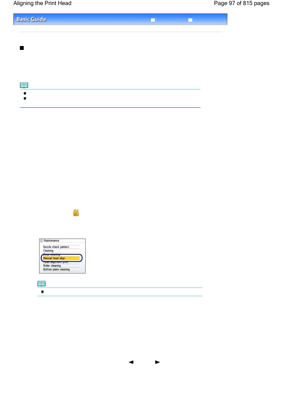 Aligning the print head | Canon mp620 User Manual | Page 97 / 815