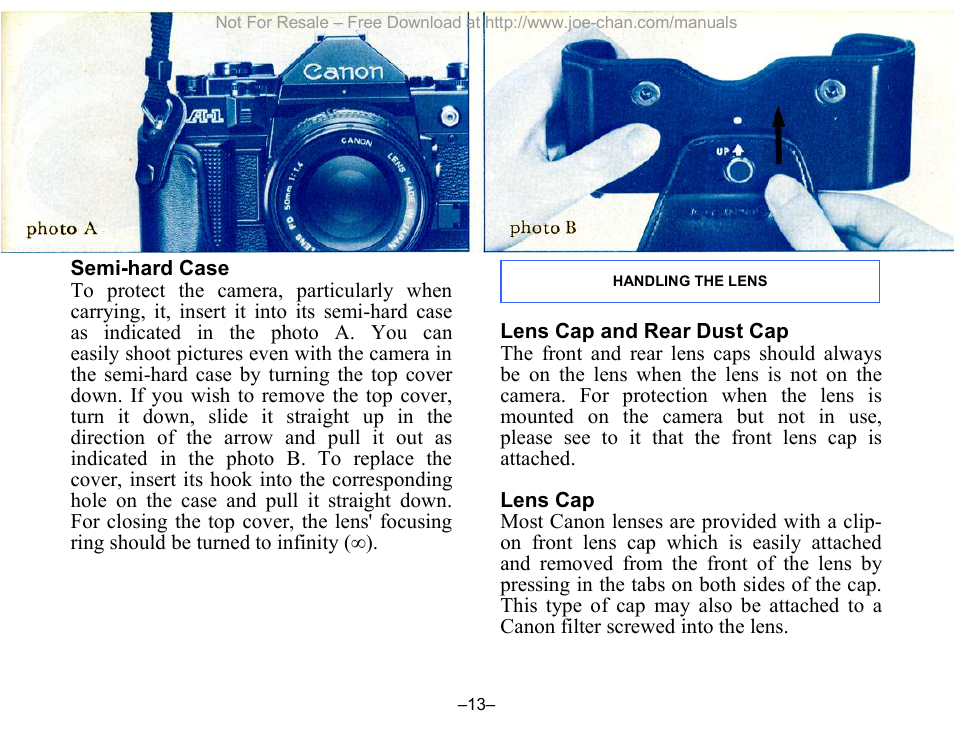 Canon A-1 User Manual | Page 13 / 105