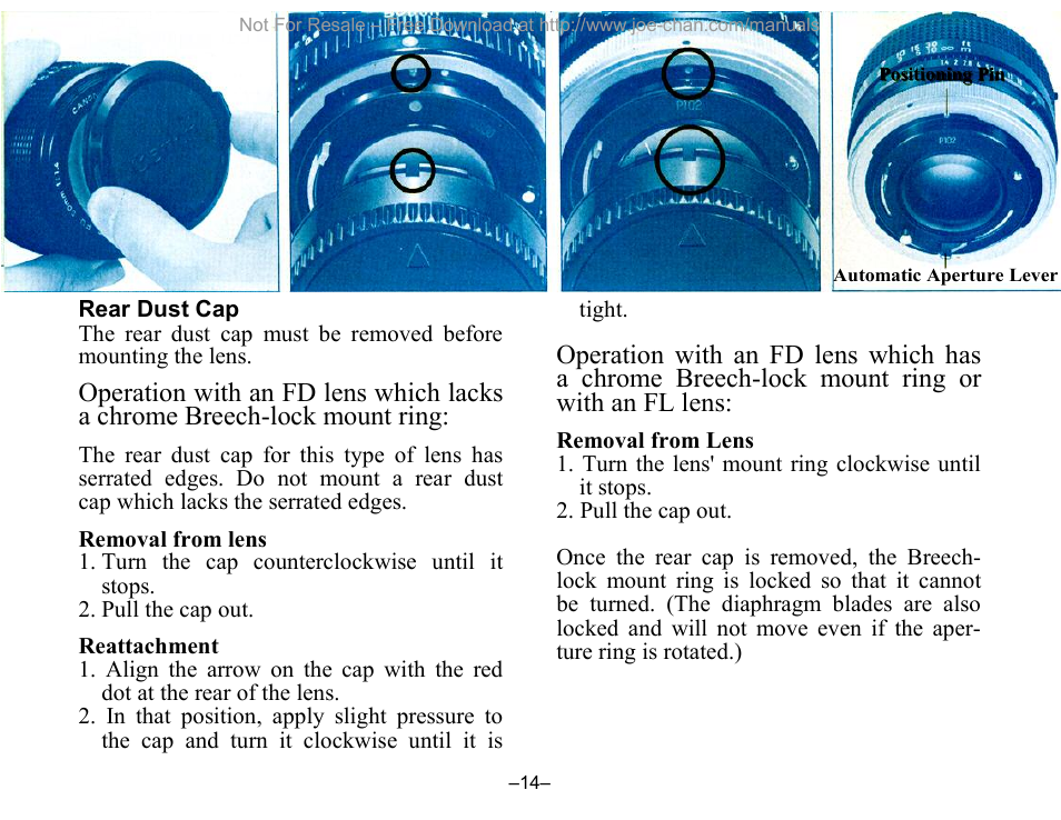 Canon A-1 User Manual | Page 14 / 105