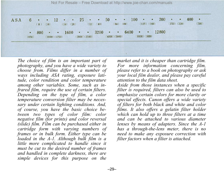 Canon A-1 User Manual | Page 29 / 105