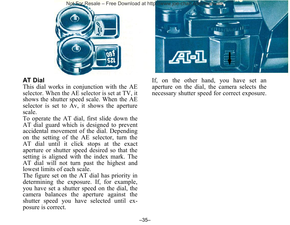 Canon A-1 User Manual | Page 35 / 105