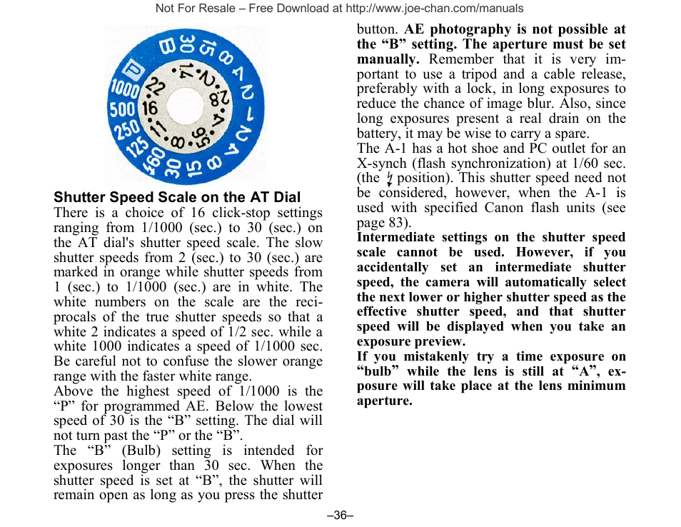 Canon A-1 User Manual | Page 36 / 105