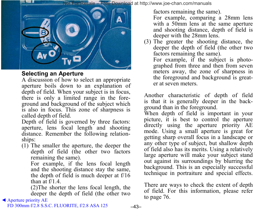 Canon A-1 User Manual | Page 43 / 105