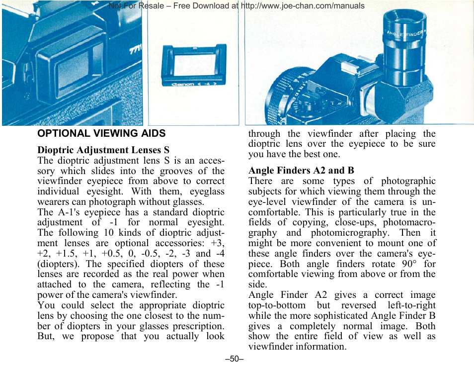 Canon A-1 User Manual | Page 50 / 105