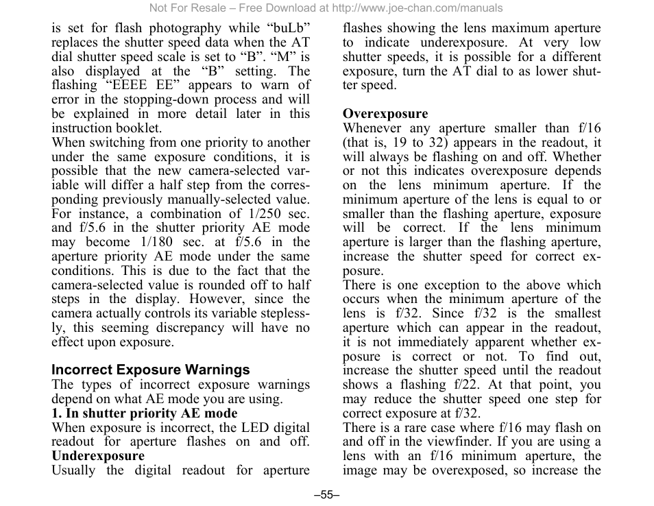 Canon A-1 User Manual | Page 55 / 105