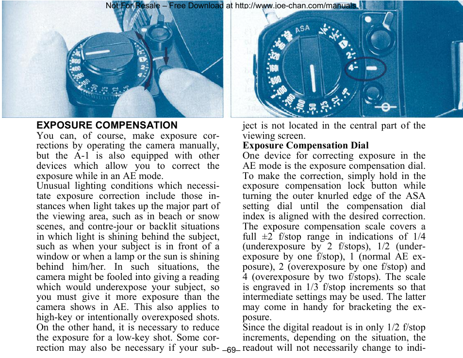 Canon A-1 User Manual | Page 69 / 105