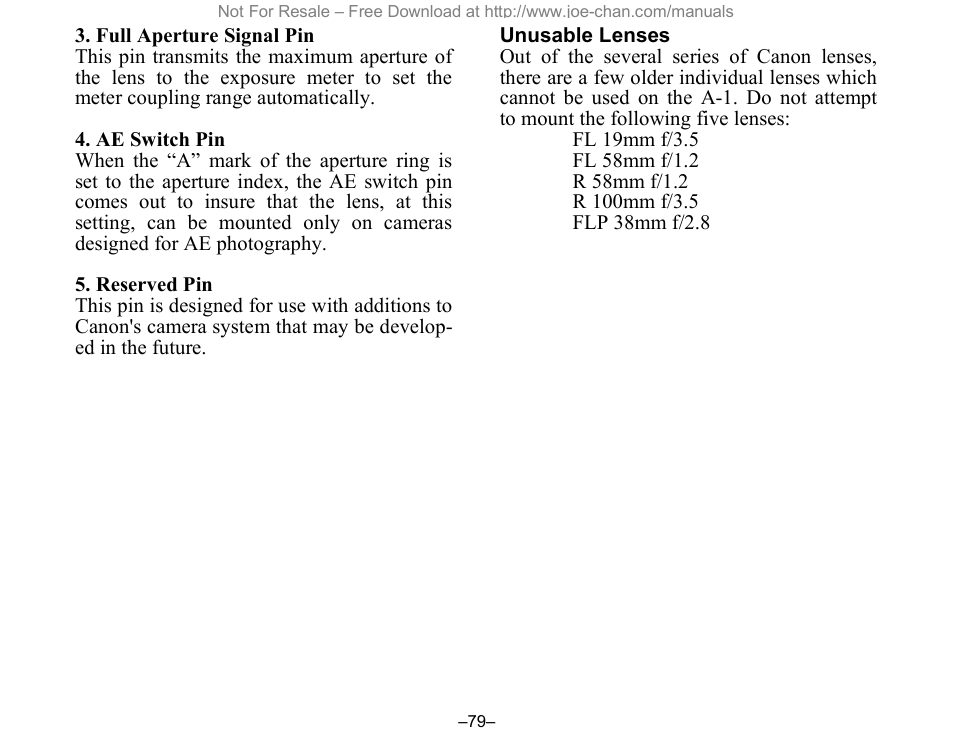 Canon A-1 User Manual | Page 80 / 105