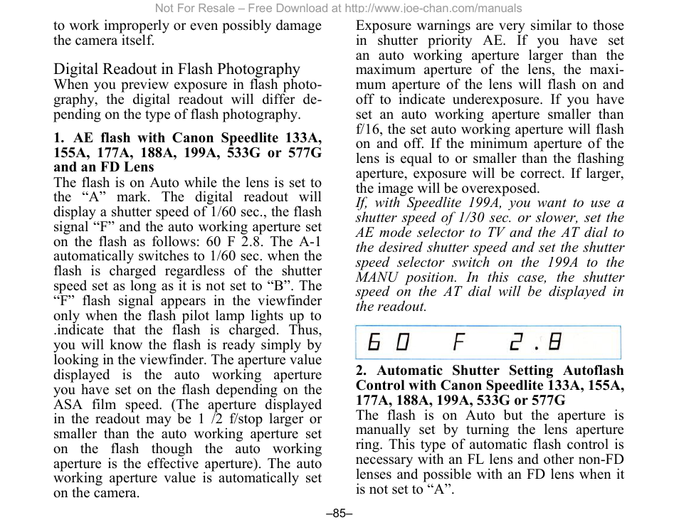 Canon A-1 User Manual | Page 86 / 105
