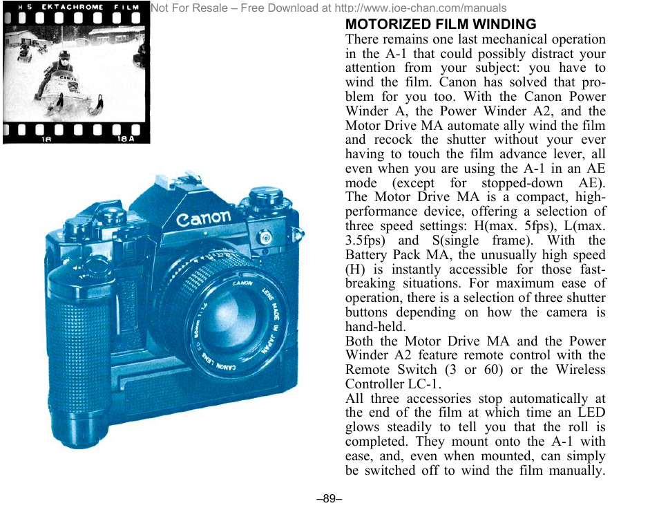 Canon A-1 User Manual | Page 90 / 105