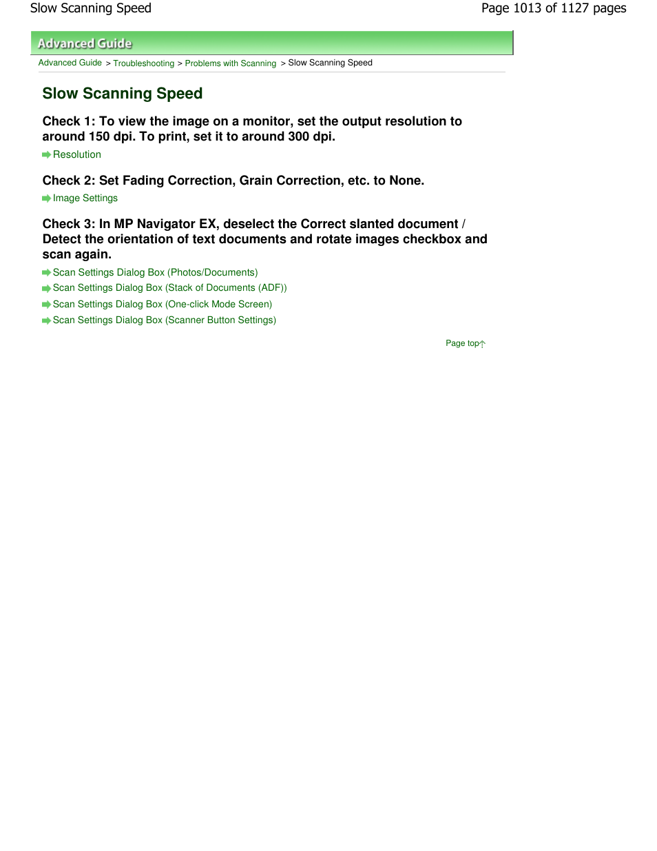 Slow scanning speed | Canon PIXMA MX870 User Manual | Page 1013 / 1127